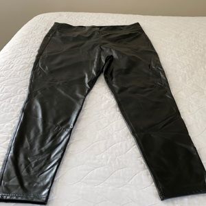 Black Leather Look Leggings